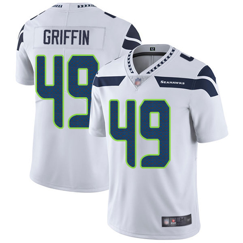 Seattle Seahawks Limited White Men Shaquem Griffin Road Jersey NFL Football #49 Vapor Untouchable->seattle seahawks->NFL Jersey
